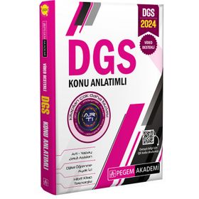 Pegem Yayınları - 2024 DGS Konu Anlatımlı