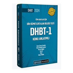 Pegem Yayınları 2024 Din Hizmetleri Alan Bilgisi Testi DHBT-1 Konu Anlatımlı