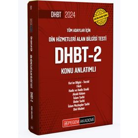 Pegem Yayınları 2024 Din Hizmetleri Alan Bilgisi Testi DHBT-2 Konu Anlatımlı