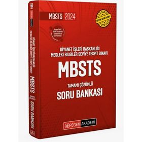 Pegem Yayınları 2024 Diyanet İşleri Başkanlığı Mbsts Tamamı Çözümlü Soru Bankası