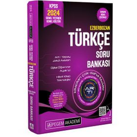 Pegem Yayınları 2024 Ezberbozan KPSS Genel Yetenek Genel Kültür Türkçe Soru Bankası