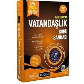 Pegem Yayınları 2024 Ezberbozan KPSS Genel Yetenek Genel Kültür Vatandaşlık Soru Bankası
