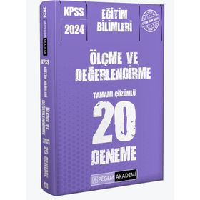 Pegem Yayınları - 2024 KPSS Eğitim Bilimleri Ölçme ve Değerlendirme 20 Deneme