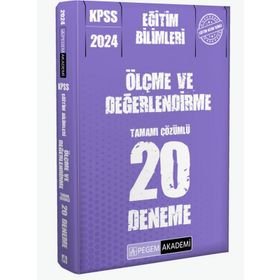Pegem Yayınları - 2024 KPSS Eğitim Bilimleri Ölçme ve Değerlendirme 20 Deneme