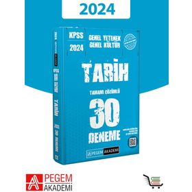 Pegem Yayınları - 2024 KPSS Genel Kültür Genel Yetenek Tarih 30 Deneme