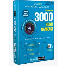Pegem Yayınları 2024 KPSS Genel Yetenek Genel Kültür Ezberbozan 3000 Soru Bankası