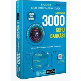 Pegem Yayınları 2024 KPSS Genel Yetenek Genel Kültür Ezberbozan 3000 Soru Bankası