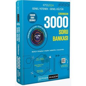 Pegem Yayınları 2024 KPSS Genel Yetenek Genel Kültür Ezberbozan 3000 Soru Bankası