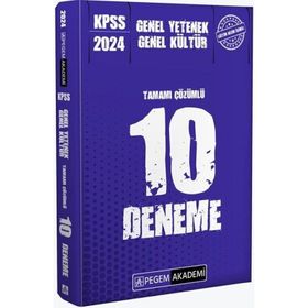 Pegem Yayınları 2024 KPSS Genel Yetenek Genel Kültür Tamamı Çözümlü 10 Deneme