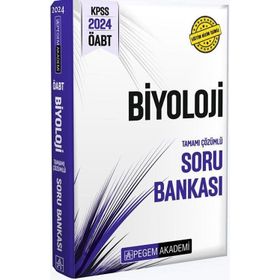 Pegem Yayınları 2024 KPSS ÖABT Biyoloji Tamamı Çözümlü Soru Bankası