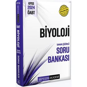 Pegem Yayınları 2024 KPSS ÖABT Biyoloji Tamamı Çözümlü Soru Bankası