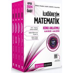 Pegem Yayınları 2024 KPSS ÖABT İlköğretim Matematik Konu Anlatımlı 4 Kitap