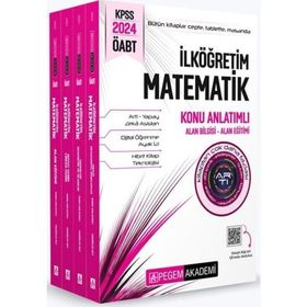 Pegem Yayınları 2024 KPSS ÖABT İlköğretim Matematik Konu Anlatımlı 4 Kitap