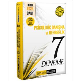 Pegem Yayınları - 2024 KPSS ÖABT Psikolojik Danışma ve Rehberlik Öğretmenliği Tamamı Çözümlü 7 Deneme
