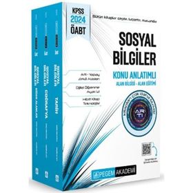 Pegem Yayınları 2024 KPSS ÖABT Sosyal Bilgiler Konu Anlatımlı 3 Kitap