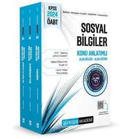Pegem Yayınları 2024 KPSS ÖABT Sosyal Bilgiler Konu Anlatımlı 3 Kitap