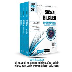Pegem Yayınları 2024 KPSS ÖABT Sosyal Bilgiler Konu Anlatımlı 3 Kitap