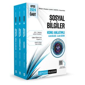 Pegem Yayınları 2024 KPSS ÖABT Sosyal Bilgiler Konu Anlatımlı 3 Kitap