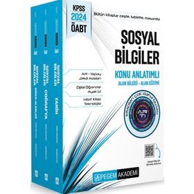 Pegem Yayınları 2024 KPSS ÖABT Sosyal Bilgiler Konu Anlatımlı 3 Kitap