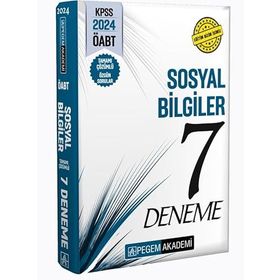 Pegem Yayınları - 2024 KPSS ÖABT Sosyal Bilgiler Öğretmenliği Tamamı Çözümlü 7 Deneme