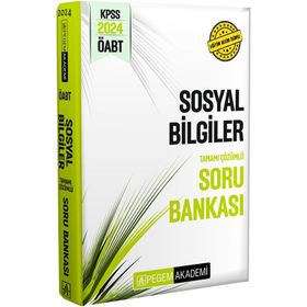 Pegem Yayınları 2024 KPSS ÖABT Sosyal Bilgiler Tamamı Çözümlü Soru Bankası