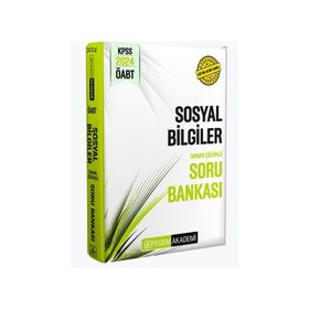 Pegem Yayınları 2024 KPSS ÖABT Sosyal Bilgiler Tamamı Çözümlü Soru Bankası