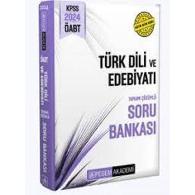 Pegem Yayınları 2024 KPSS ÖABT Türk Dili ve Edebiyat Tamamı Çözümlü Soru Bankası