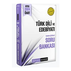 Pegem Yayınları 2024 KPSS ÖABT Türk Dili ve Edebiyat Tamamı Çözümlü Soru Bankası