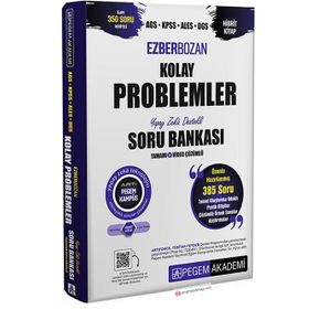 Pegem Yayınları 2026 AGS KPSS ALES DGS Ezberbozan Kolay Problemler Tamamı Video Çözümlü Soru Bankası