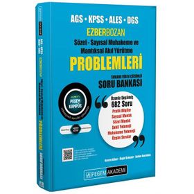 Pegem Yayınları 2026 AGS KPSS ALES DGS Ezberbozan Sözel Sayısal Muhakeme ve Mantıksal Akıl Yürütme Problem Soru Bankası