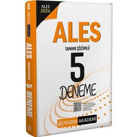 Pegem Yayınları - 2026 ALES Tamamı Çözümlü 5 Deneme