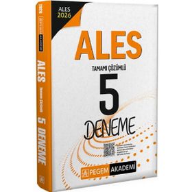 Pegem Yayınları - 2026 ALES Tamamı Çözümlü 5 Deneme
