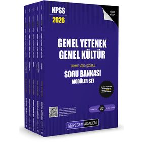 Pegem Yayınları 2026 KPSS 5 Kitap Genel Yetenek Genel Kültür Tamamı Çözümlü Soru Bankası Seti