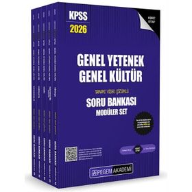 Pegem Yayınları 2026 KPSS 5 Kitap Genel Yetenek Genel Kültür Tamamı Çözümlü Soru Bankası Seti