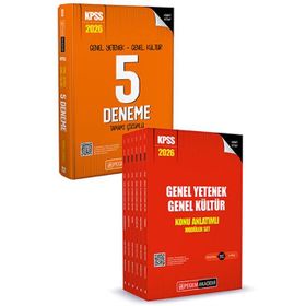 Pegem Yayınları 2026 KPSS 6 Kitap Genel Yetenek Genel Kültür Lisans Konu Anlatımlı Modüler Set ve 2026 KPSS 7 Kitap Genel Yetenek Genel Kültür Tamamı Çözümlü 5 Deneme Seti