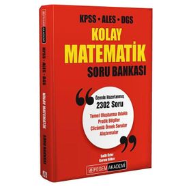 Pegem Yayınları 2026 KPSS-ALES-DGS Kolay Matematik Soru Bankası