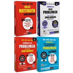 Pegem Yayınları 2026 KPSS Ezberbozan 4 Kitap Kolay Matematik ve Problemler Seti