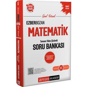 Pegem Yayınları 2026 KPSS Genel Yetenek Genel Kültür Ezberbozan Matematik Tamamı Video Çözümlü Soru Bankası