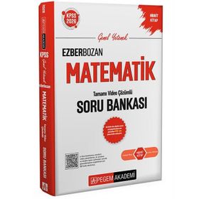 Pegem Yayınları 2026 KPSS Genel Yetenek Genel Kültür Ezberbozan Matematik Tamamı Video Çözümlü Soru Bankası