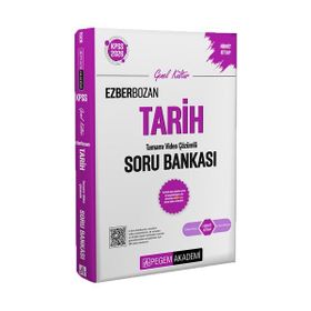 Pegem Yayınları 2026 KPSS Genel Yetenek Genel Kültür Ezberbozan Tarih Tamamı Video Çözümlü Soru Bankası