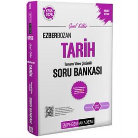 Pegem Yayınları 2026 KPSS Genel Yetenek Genel Kültür Ezberbozan Tarih Tamamı Video Çözümlü Soru Bankası