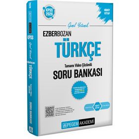 Pegem Yayınları 2026 KPSS Genel Yetenek Genel Kültür Ezberbozan Türkçe Tamamı Video Çözümlü Soru Bankası