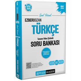 Pegem Yayınları 2026 KPSS Genel Yetenek Genel Kültür Ezberbozan Türkçe Tamamı Video Çözümlü Soru Bankası