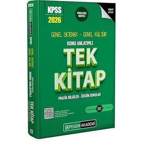 Pegem Yayınları 2026 KPSS Genel Yetenek Genel Kültür Konu Anlatımlı Tek Kitap