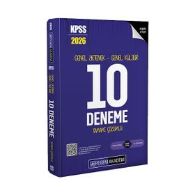 Pegem Yayınları 2026 KPSS Genel Yetenek Genel Kültür Tamamı Çözümlü 10 Deneme