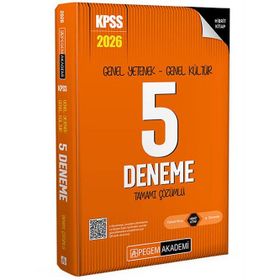 Pegem Yayınları 2026 KPSS Genel Yetenek Genel Kültür Tamamı Çözümlü 5 Deneme
