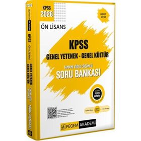 Pegem Yayınları 2026 KPSS Ön Lisans Genel Yetenek Genel Kültür Tamamı Video Çözümlü Soru Bankası