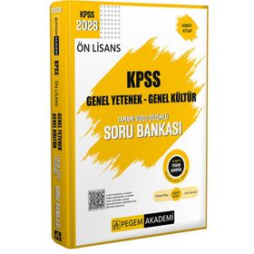 Pegem Yayınları 2026 KPSS Ön Lisans Genel Yetenek Genel Kültür Tamamı Video Çözümlü Soru Bankası