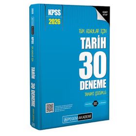 Pegem Yayınları 2026 KPSS Tüm Adaylar İçin Tarih Tamamı Çözümlü 30 Deneme