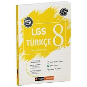 Pegem Yayınları 8. Sınıf LGS Türkçe Ders İşleme Föyü